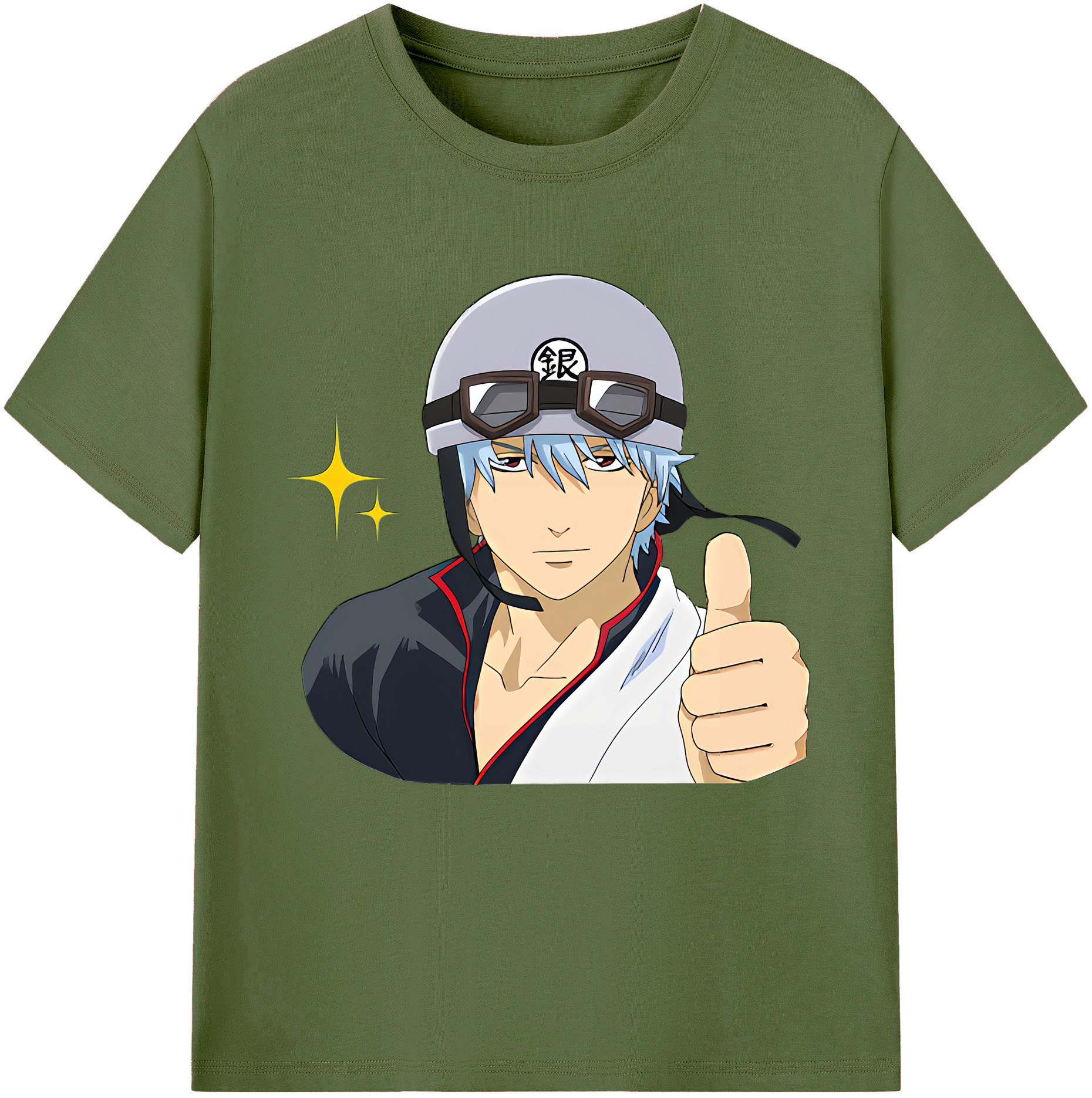 （画像用） ぎんたま 坂田銀時（さかたぎんとき） 神楽 志村新八（しむら しんぱち） GINTAMA Sakata Gintoki Kagura Shimura Shinpachi 綿100％半袖Tシャツ（フロントプリント）